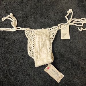 NWT Crochet Scrunch Bikini Bottom